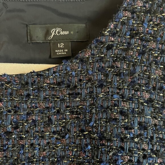 J Crew - Navy Tweed Dress - Picture 3 of 6